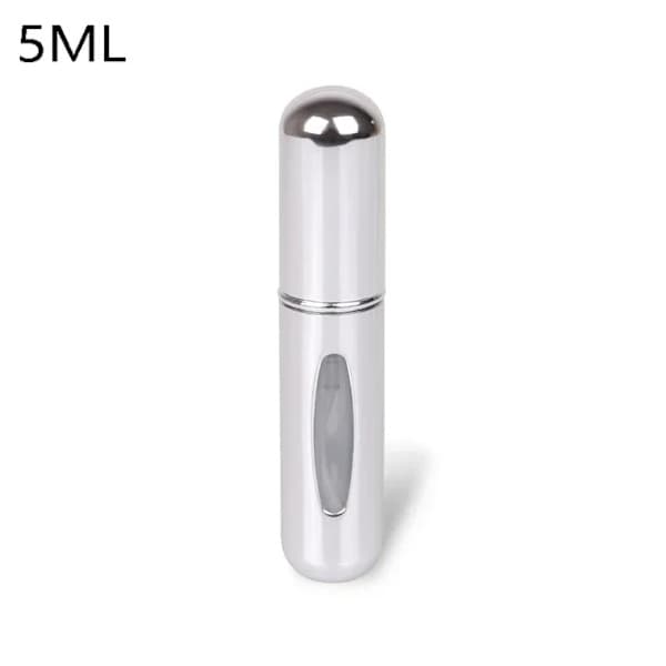 Mini påfyllbar parfymesprayflaske 5ml/8ml Reisestørrelse 8ml-Lys Sølv 8ml-Bright Silver
