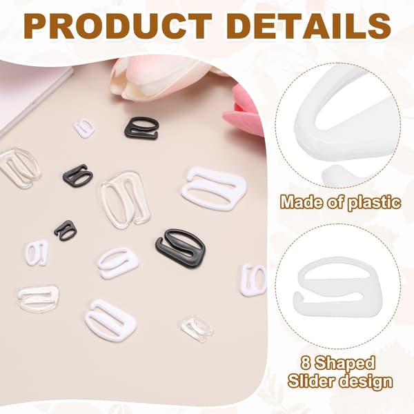 MECCANIXITY BH-kroker for stropper, 9-formede BH-kroker erstatning 10mm / 50 White
