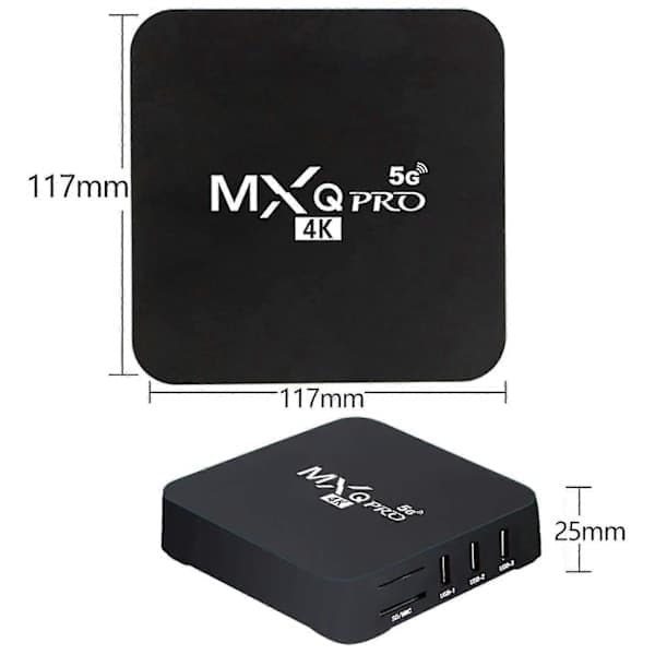 Android TV Box 4K HDR Streaming Media Player 4GB RAM 32GB ROM Allwinner H3 Core Smart TV Box - ZZY