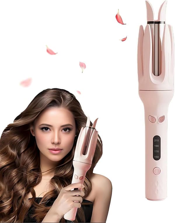 Krølltang Automatisk Rotasjon (150 - 210℃ - Rosa)
