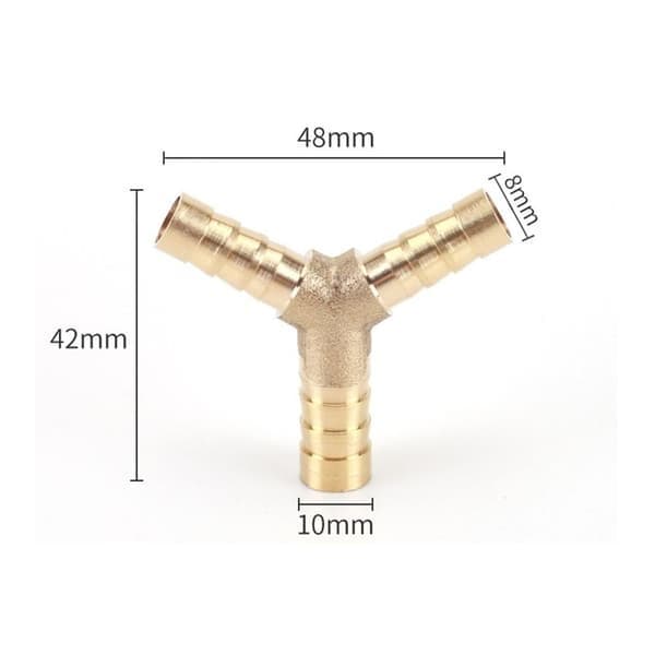 Reducerende T-studs-fitting, 8mm X 6mm 8mm x 6mm x 6mm