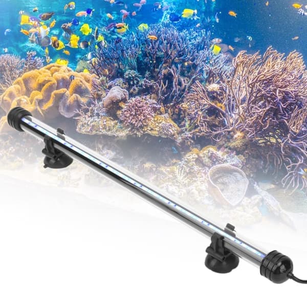 Akvarielys Vanntett Akvarielys med LED 3 Moduser Dimbar 100‑240VEU Plugg 38CM
