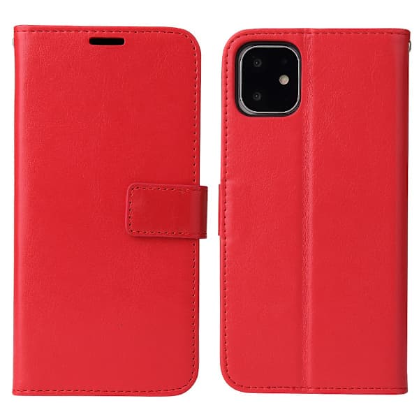 iPhone 11 - Wallet Case - Rød Rød Rød Rød Röd