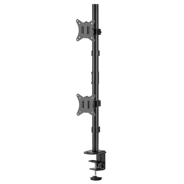 Vertikalt skrivbordsfäste för 2 datorskärmar 17 - 32\"
