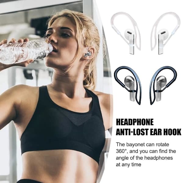 Velegnet til Samsung buds3 pro anti-tabt ørekrog tilbehørsclips Hot R6 sort 2 stk. black 2pcs