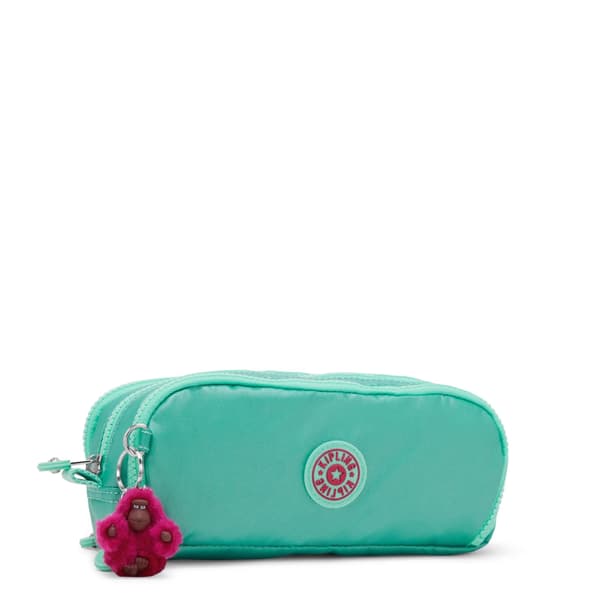 Kipling Gitroy Penalhus i Metallic: Kontorartikler Medium Oasis Mint Metallic