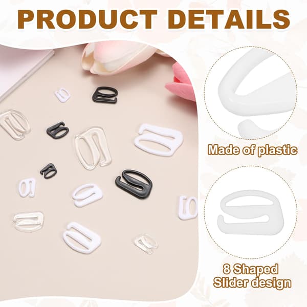 MECCANIXITY BH-kroker for stropper, 9-formede BH-kroker erstatning 20mm / 100 White