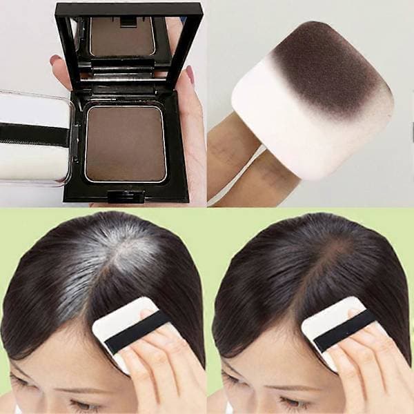 12g Hårrot Touch-Up Pulverpåfyllning Mörkbrun Svart Kaffefiber Concealer Kaffe coffee