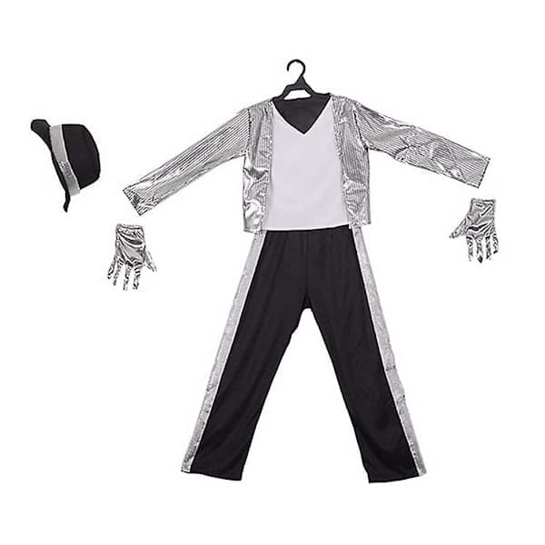 Michael Jackson Cosplay Kostyme Barn Gutter Jenter Performance Klær Sett Halloween Fest Maskerade D