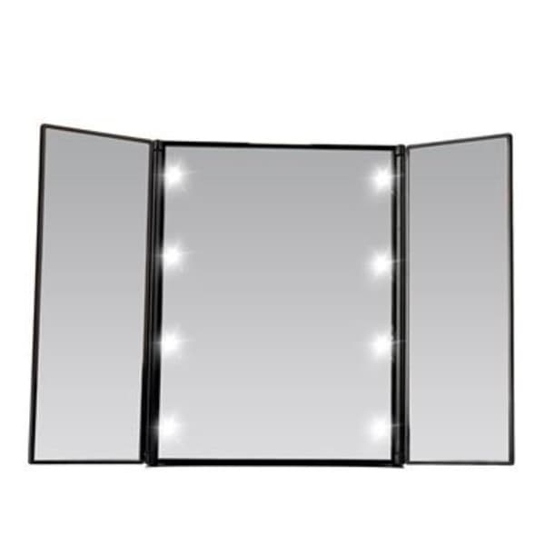 UNIQ LED Trifold Vanity Makeup Mirror - Sort