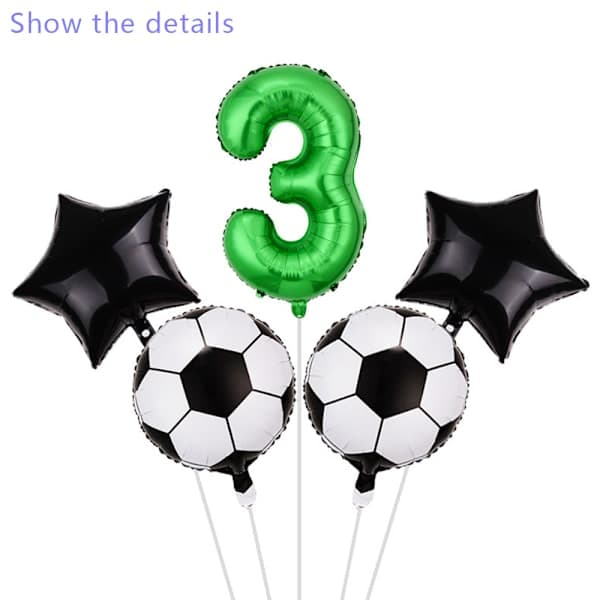 Fodbold Aluminium Film Ballon-Nummer 3