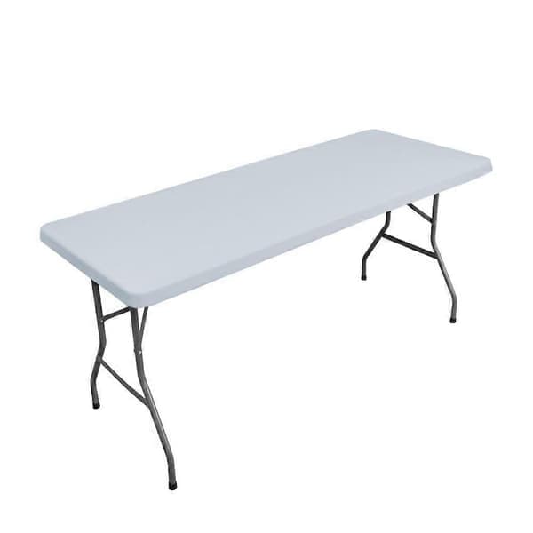 Sammenfoldelig picnicklud vaskbar borddug Premium terrasseborddug rektangulær grå 183x76cm grå