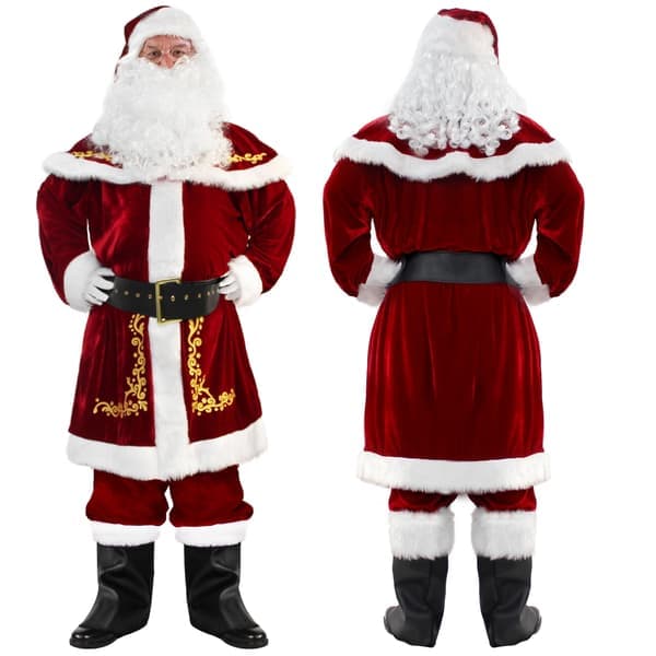 9-delad tomtekostym, julkostym - XXXL