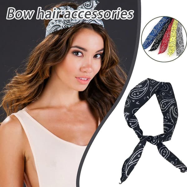 Retro trådhodebånd - Kablet Rockabilly sommerhodeskjerf hodebånd. (1 stk)
