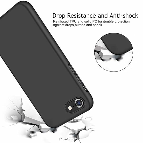 iPhone 7/8/SE silikondeksel Svart