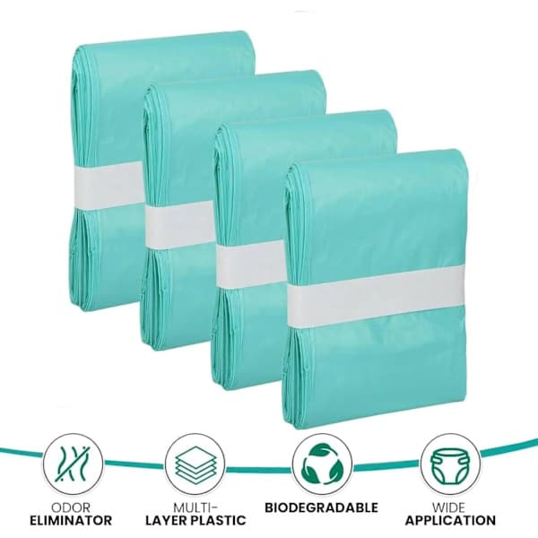 Blespand Refillposer 12-pak 16L, Lugtforseglede Affaldsposer Erstatning 12-Pack