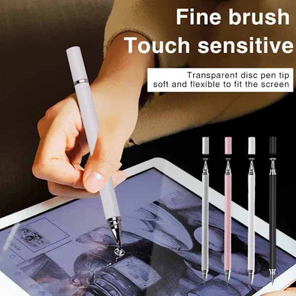 Yleiskynä iPhone-iPad-tablettipuhelimelle Android T0X2 musta yksi koko black one-size
