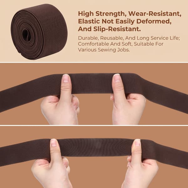 Bred elastik til syning, 3,3 yard 1,5 tommer bred tyk elastik