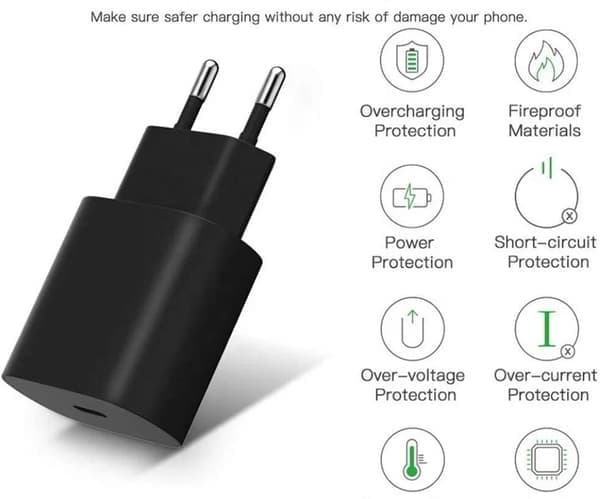 25W Samsung hurtigladeradapter og USB-C datakabel (2 meter)