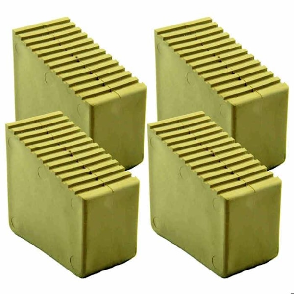 Gummifötter för trappstege, tränummer, stegpinnar 9-12, Stora HALBAU HB41 - 4 st sand färg