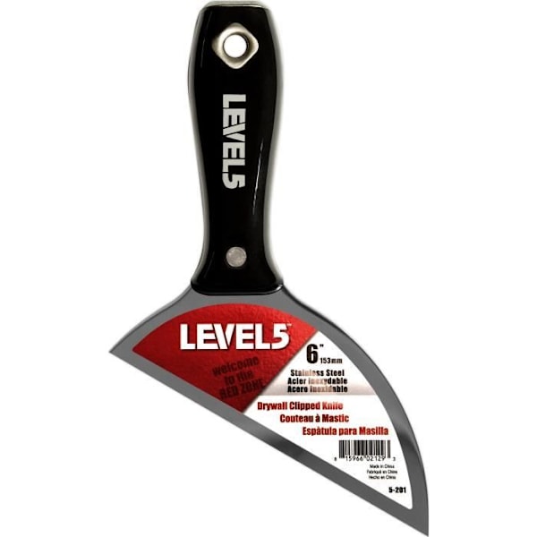 Specialspatel, rostfritt stål, med 30° avböjning, med nylonhandtag, 152 mm LEVEL5 5-201