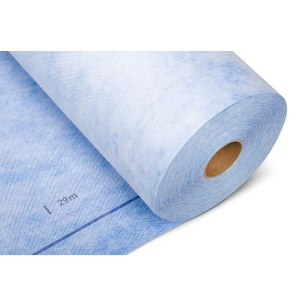 Vattentätande membran Non-woven vattentätning under kakel Sanitetsgolv Vattentät PP1000 - 60m Blå