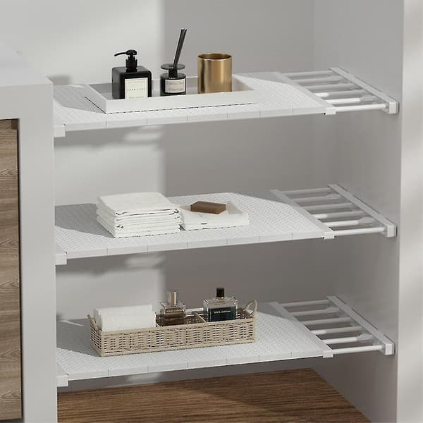 Utdragbar DIY garderobsavdelare - Vit