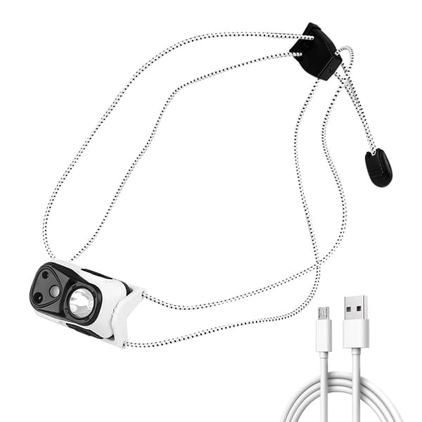 1 st LED-sensorlampa för utomhusfiske, vit och röd, mini
