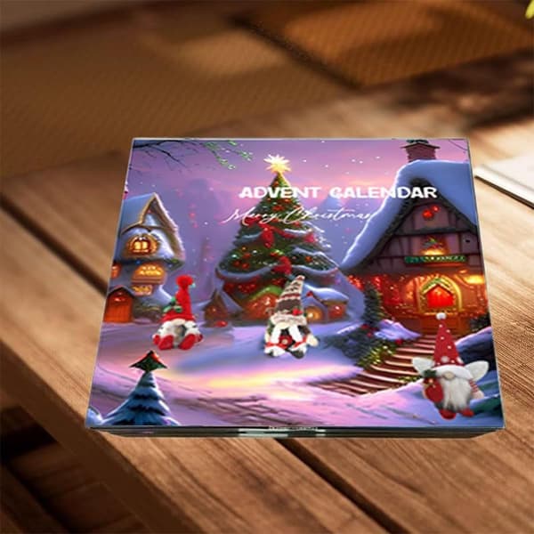 2025 Jul Tomte Adventskalender: 24-dagars nedräkning med samlarobjekt Tomtedockor