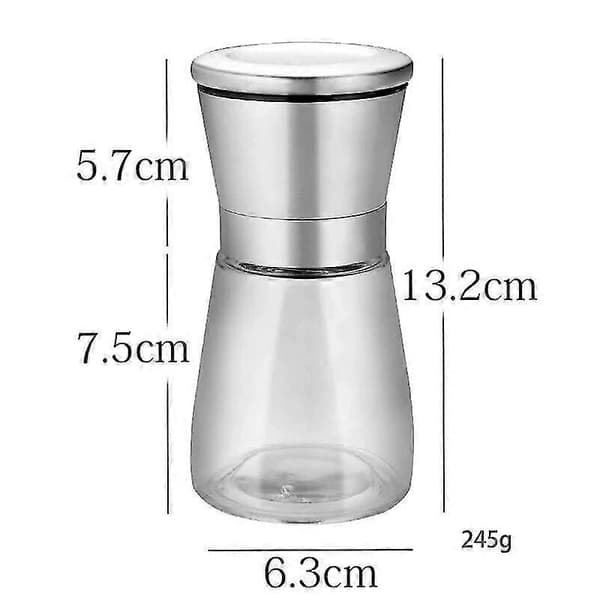 Pepparkvarn 304 Rostfritt Stål Pepparkvarn Kryddflaska Set 2 st