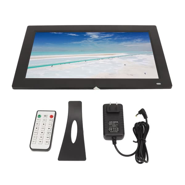 13.3 Inch Digital Photo Frame IPS Full Viewing Angle Date Clock Electronic Picture Frame with Remote Control