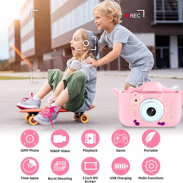 Kamera för barn, 2,0 tums digitalkamera för barn, Mini
