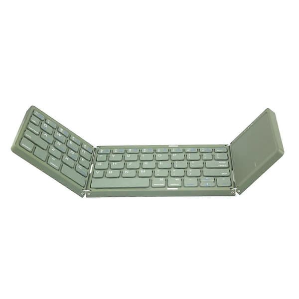 Vikbart Bluetooth-tangentbord Trådlöst tangentbord Mörkgrön