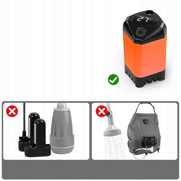 Turistdusch Campingdusch Batteri 4800mah