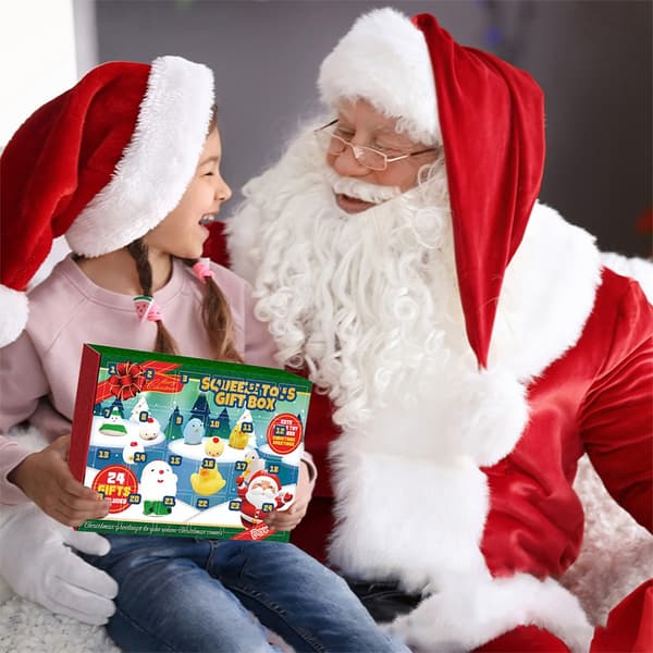 24 Dagars Julkalender Mochi Djur Squishy Leksaker Julklappar