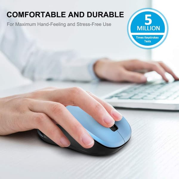 2.4G Trådlös mus för laptop. Ergonomisk datormus