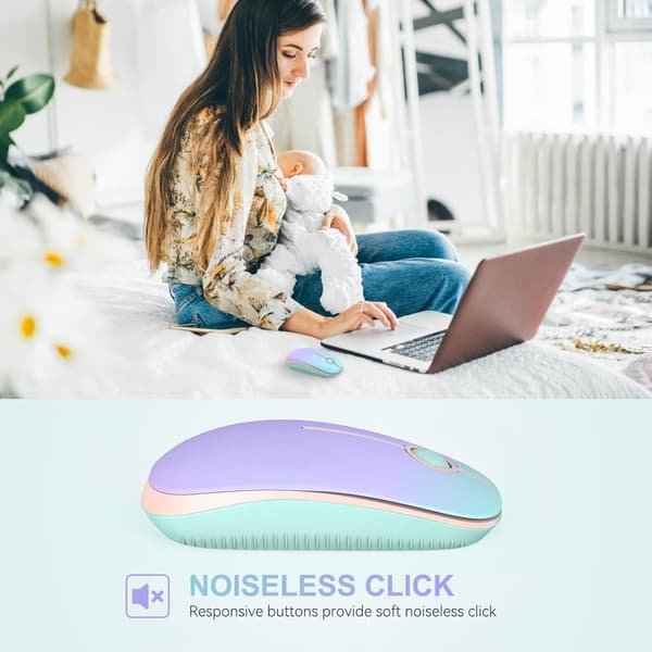 Wireless Mouse - 2.4G Slim Portable Computer Mice