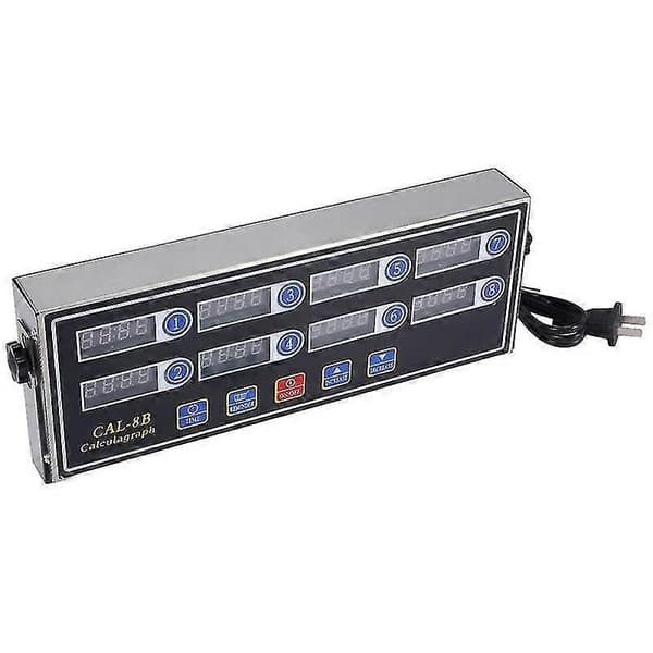 CAL-8B Portabel Räknare, 8-kanals Digital Timer, Kök Matlagning Timing LCD Display Klocka Sha