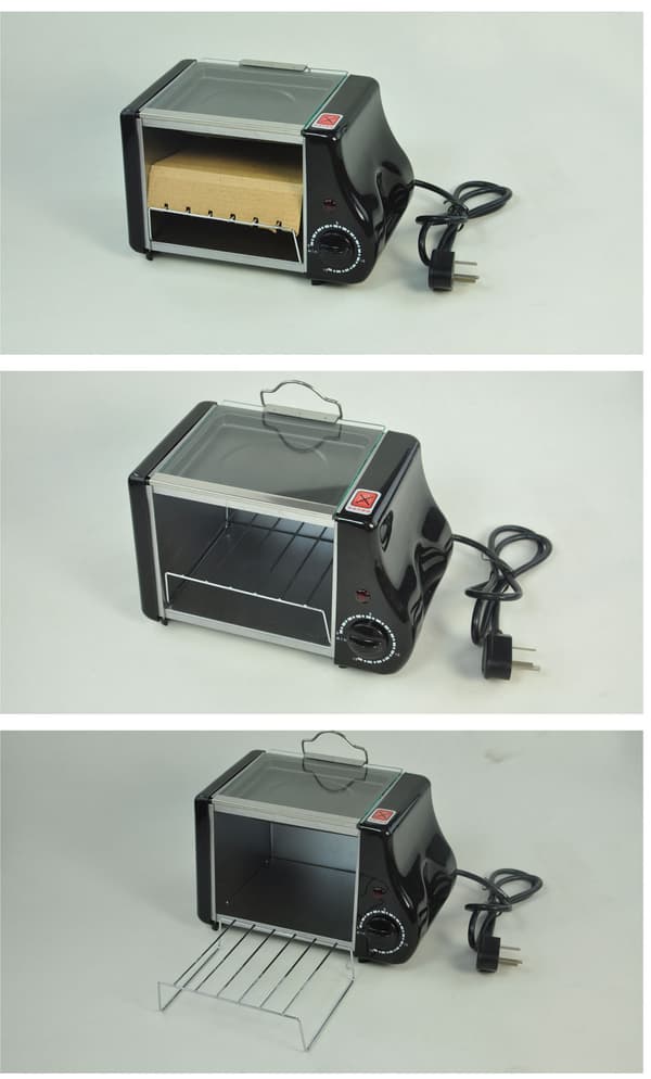 Black Electric Mini Oven with Various Specifications Small and Easy to Move - Perfect for the Dorm