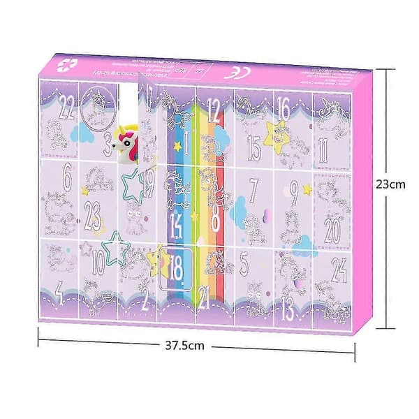 Blind Box 24 Digital Julkalender Djur Hårspännen Julkalender Set Barnpresent