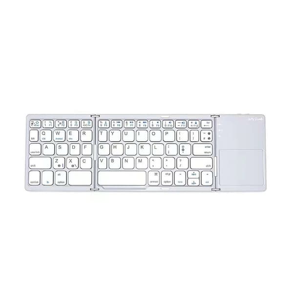Vikbart Bluetooth-tangentbord Silver Sølv