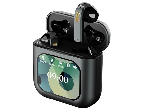 Wireless Bluetooth Fabric Touchscreen Noise Cancelling Headphones Black