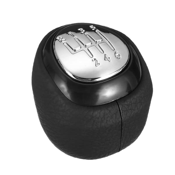 Läder Växelspaksknopp med Damask för SAAB 93 9-3 2003-2012-WELLNGS