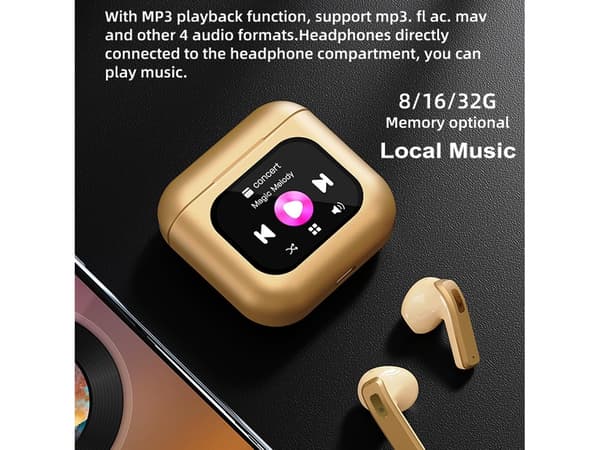 Wireless Bluetooth Fabric Touchscreen Noise Cancelling Headphones Black