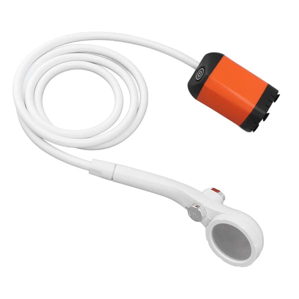 Bärbar Elektrisk Duschpump Digital Display Justerbar 3 Lägen Orange