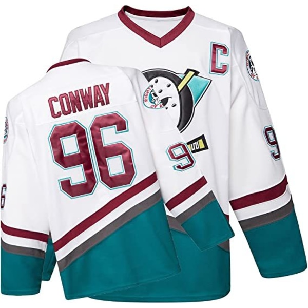 Tröja Charlie Conway Tröja #96 CONWAY filmhockeytröja white 3XL