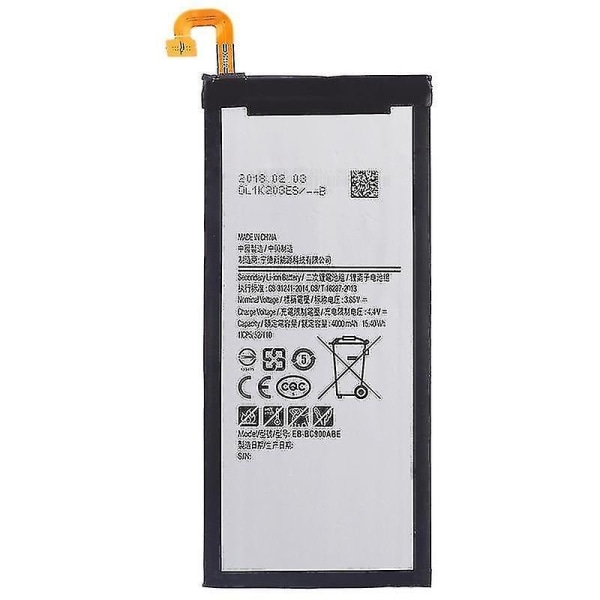 4000mAh Li-Polymer Batteri för Galaxy C9