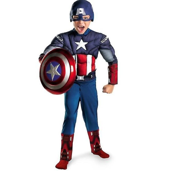 Avengers Captain America Boy Halloween-kläder A M clothes length 110cm