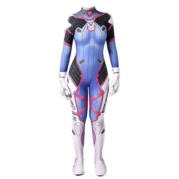 Girls Loli Mecha Jumpsuit D.va Cosplay Halloween kostym