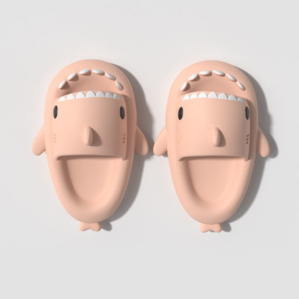 Shark Slippers Summer Couple Tjock sula inomhus Anti-halksandaler pink 190mm